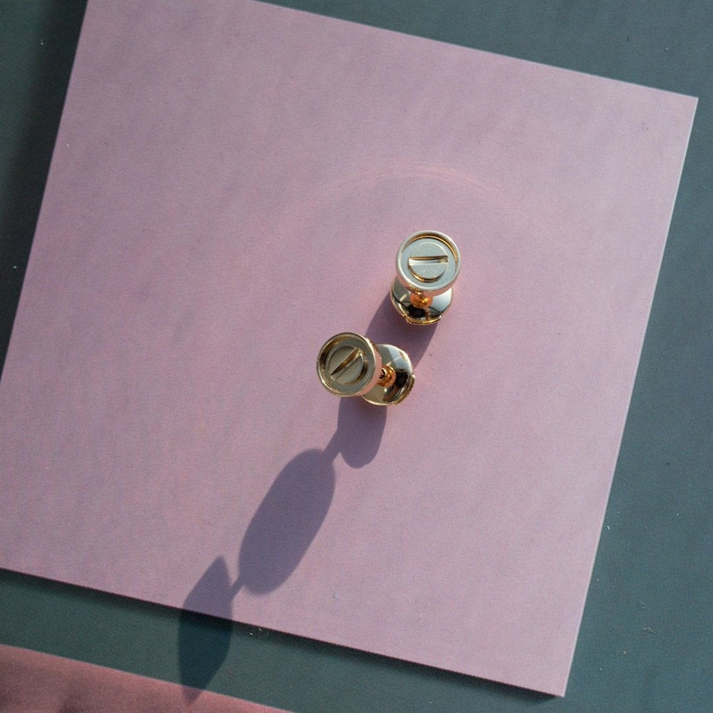 ¡®Star¡¯LOVE EARRINGS PINK GOLD 10MM
