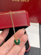 ¡®Star¡¯AMULETTE ROSE GOLD MALACHITE NECKLACE