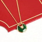 ¡®Star¡¯AMULETTE GOLD MALACHITE NECKLACE