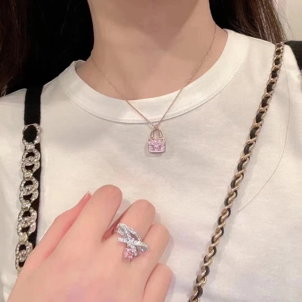 ¡®Star¡¯CONSTANCE PEDANT PURPLE DIAMOND NECKLACE