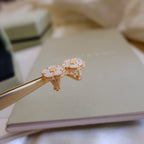¡®Star¡¯LUCKY PINK GOLD WHITE MOP EARRINGS