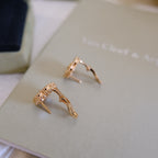 ¡®Star¡¯LUCKY PINK GOLD WHITE MOP EARRINGS
