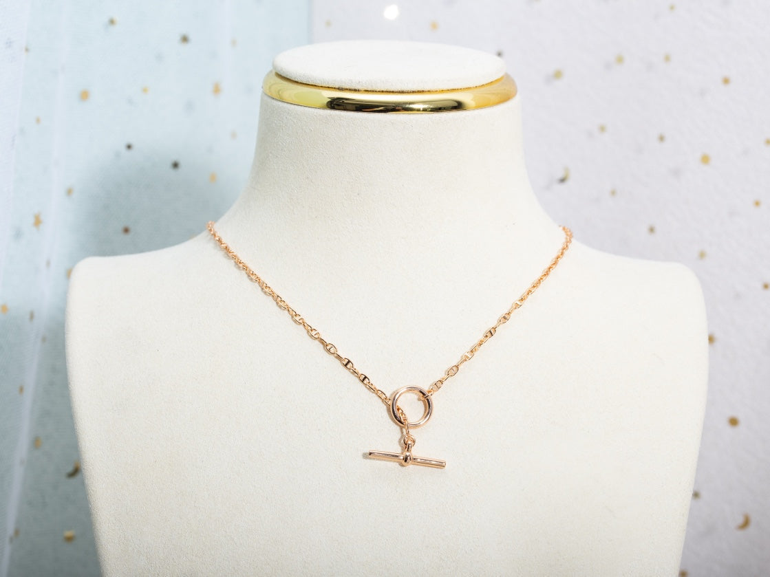 ¡®Star¡¯ECHAPPEE NECKLACE PINK GOLD