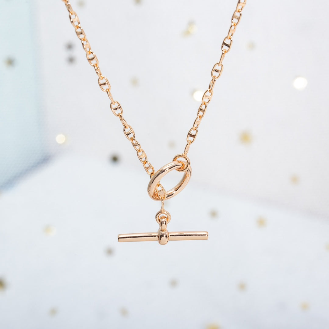 ¡®Star¡¯ECHAPPEE NECKLACE PINK GOLD