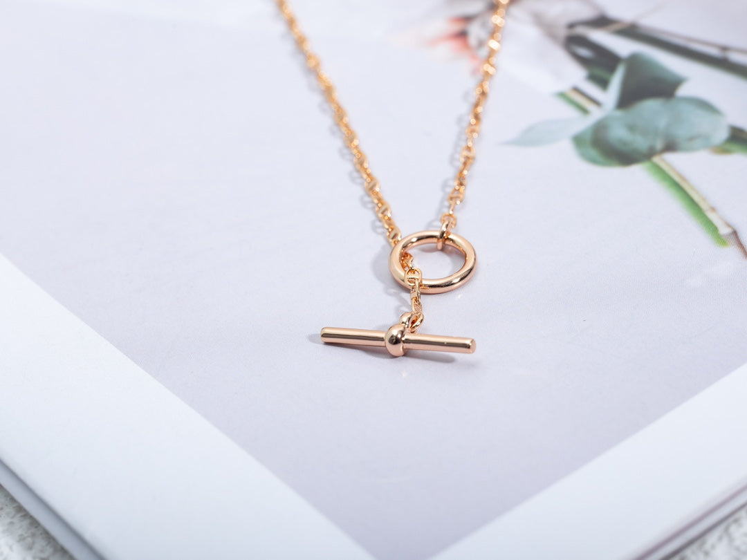 ¡®Star¡¯ECHAPPEE NECKLACE PINK GOLD