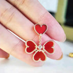 ¡®Star¡¯SWEET CLOVER CARNELIAN EARRINGS