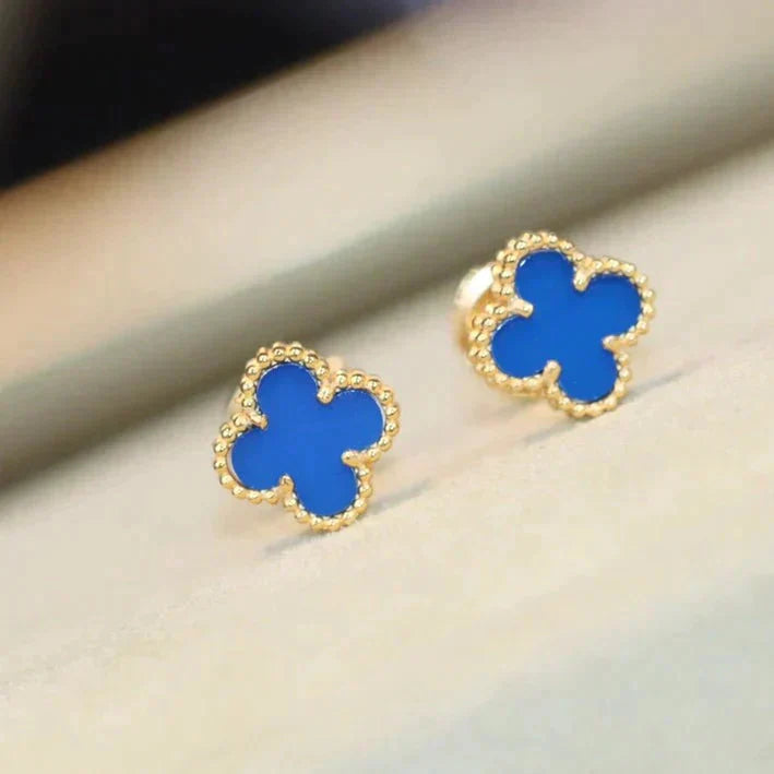 ¡®Star¡¯CLOVER MINI 9.5MM TURQUOISE EARRINGS