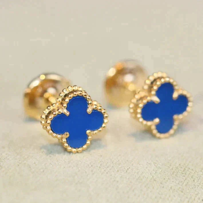 ¡®Star¡¯CLOVER MINI 9.5MM TURQUOISE EARRINGS