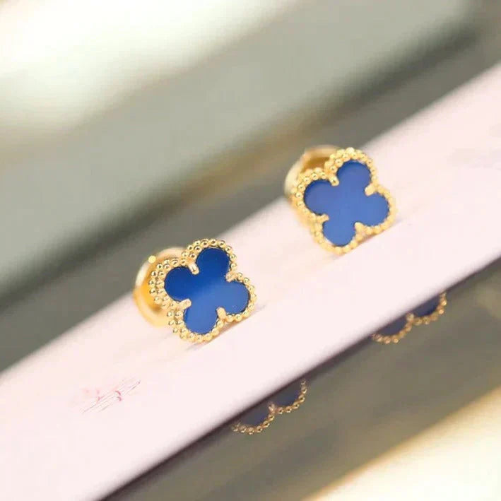 ¡®Star¡¯CLOVER MINI 9.5MM TURQUOISE EARRINGS