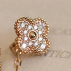 ¡®Star¡¯CLOVER MEDIUM 1 MOTIFS FUll DIAMOND EARRINGS