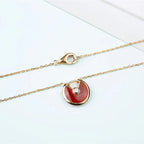 ¡®Star¡¯AMULETTE GOLD CARNELIAN ONYX NECKLACE