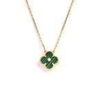 ¡®Star¡¯CLOVER 15MM DIAMOND TURQUOISE NECKLACE