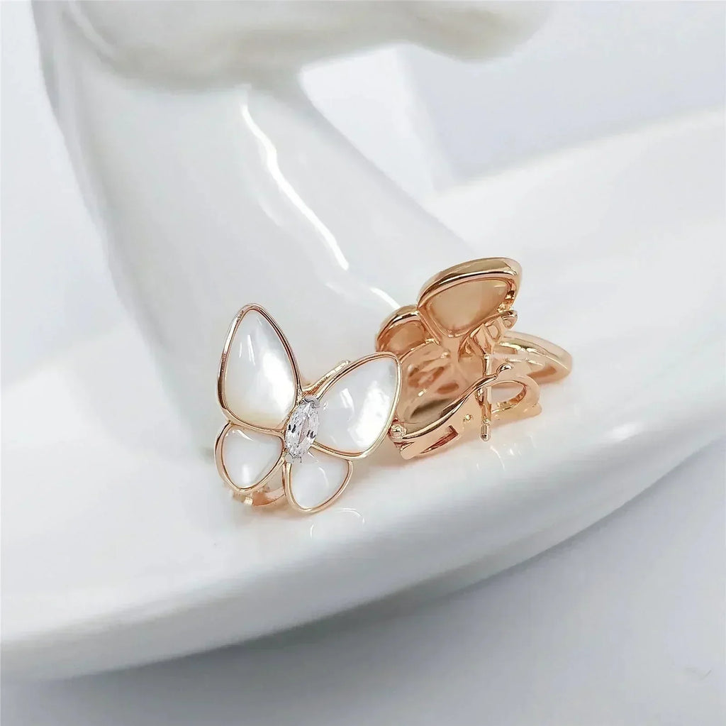 ¡®Star¡¯BUTTERFLY MOP DIAMOND EARRINGS