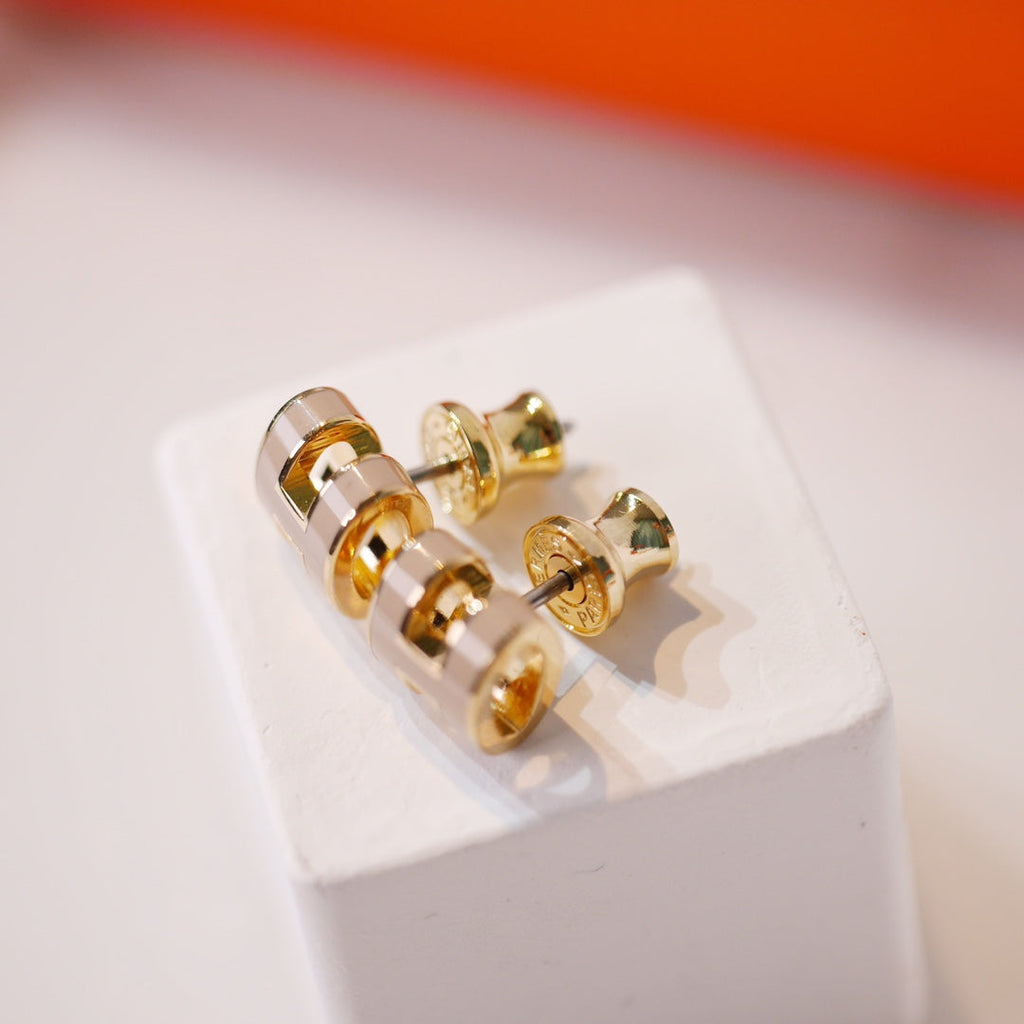 ¡®Star¡¯MINI POP H GOLD EARRINGS GREY