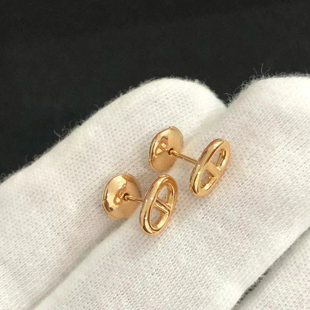 ¡®Star¡¯CHAINE SMALL EARRINGS GOLD AND SILVER