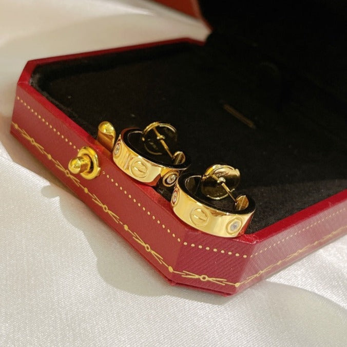 ¡®Star¡¯LOVE EARRINGS 5.7MM 2 DIAMONDS