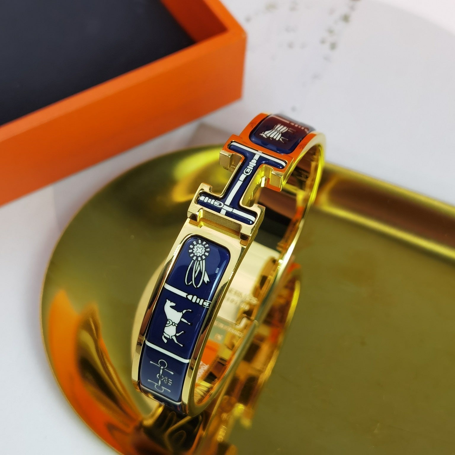 ¡®Star¡¯H COUVERTURES DARK BLUE BRACELET