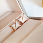¡®Star¡¯STAR MOP PINK GOLD EARRINGS