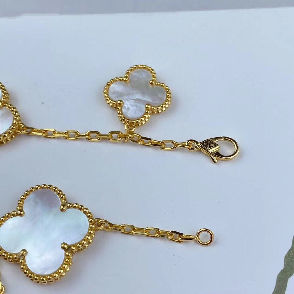 ¡®Star¡¯MAGIC CLOVER MOP GOLD BRACELET 5 MOTIFS