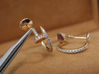 ¡®Star¡¯JUSTE EARRINGS 12.75MM PINK GOLD DIAMOND