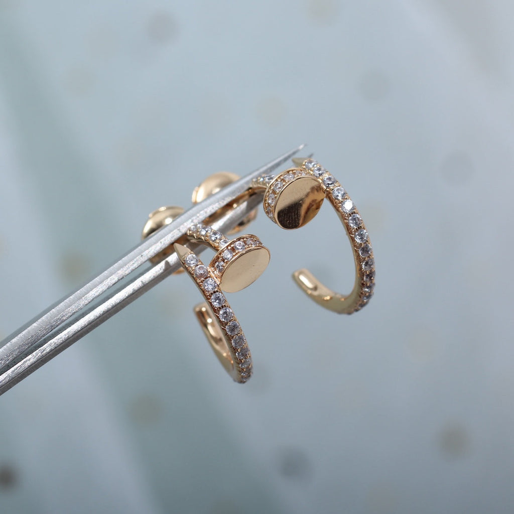 ¡®Star¡¯JUSTE EARRINGS 12.75MM PINK GOLD DIAMOND