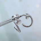 ¡®Star¡¯JUSTE EARRINGS 12.75MM SILVER DIAMOND