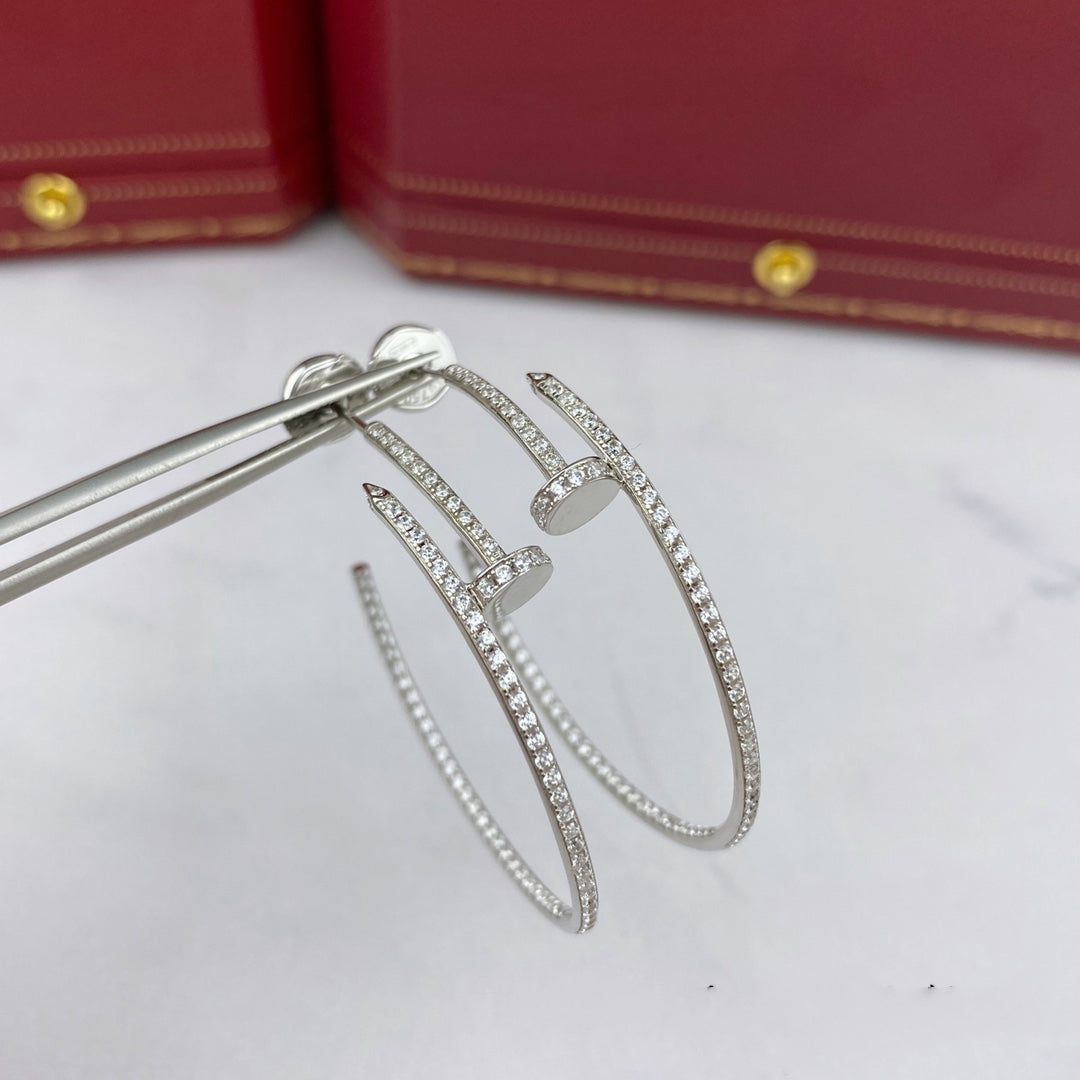 ¡®Star¡¯JUSTE EARRINGS FULL DIAMONDS 1.8MM