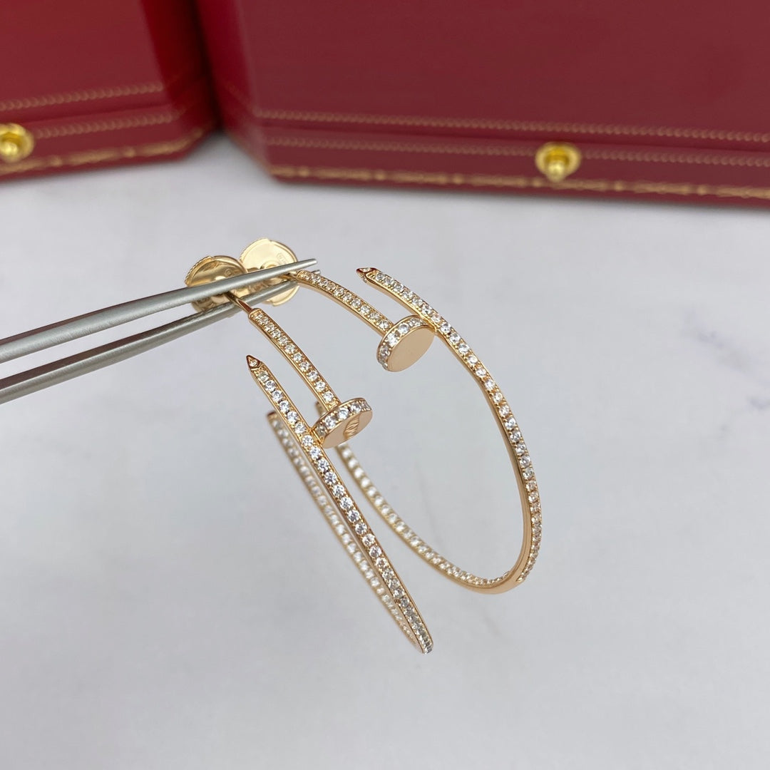¡®Star¡¯JUSTE EARRINGS FULL DIAMONDS 1.8MM