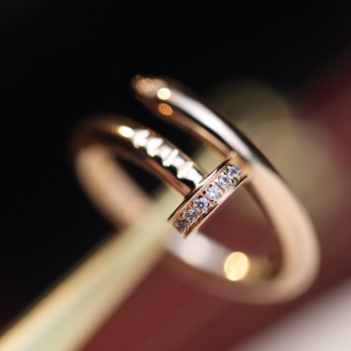 ¡®Star¡¯JUSTE RING 2.65MM PINK GOLD DIAMOND