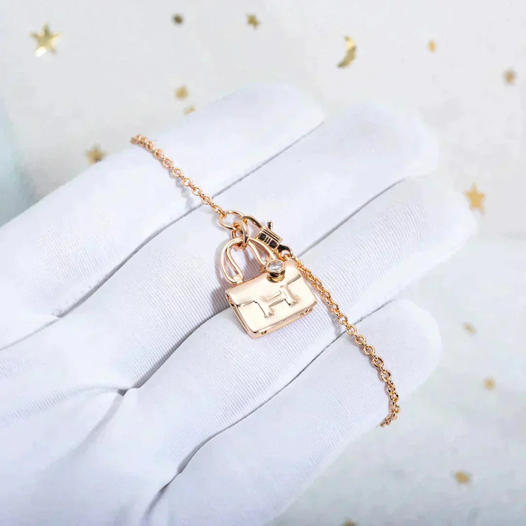 ¡®Star¡¯AMULETTE PEDANT ROSE GOLD NECKLACE