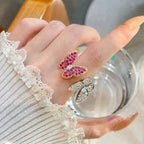 ¡®Star¡¯TWIN BUTTERFLY DIAMOND RING