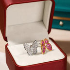 ¡®Star¡¯TWIN BUTTERFLY DIAMOND RING