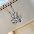 ¡®Star¡¯CLOVER DIAMOND NECKLACE SILVER