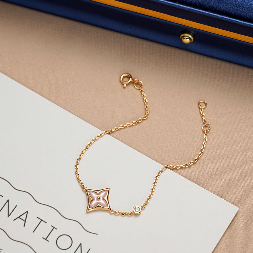 ¡®Star¡¯STAR 1 DIAMOND PINK GOLD BRACELET