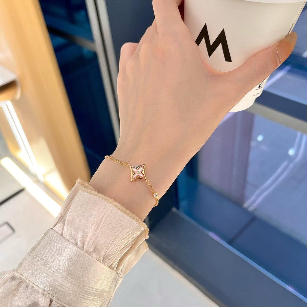 ¡®Star¡¯STAR 1 DIAMOND PINK GOLD BRACELET