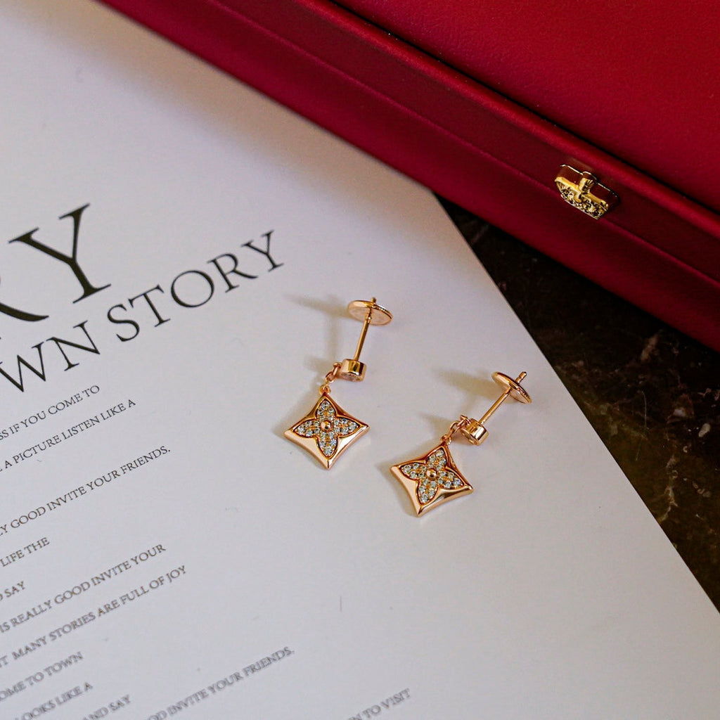 ¡®Star¡¯STAR DIAMONDS EARRINGS GOLD