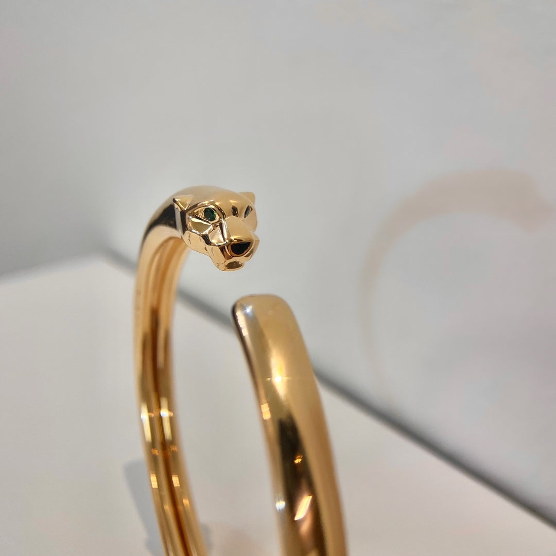 ¡®Star¡¯PANTHERE GOLD OPEN BRACELET