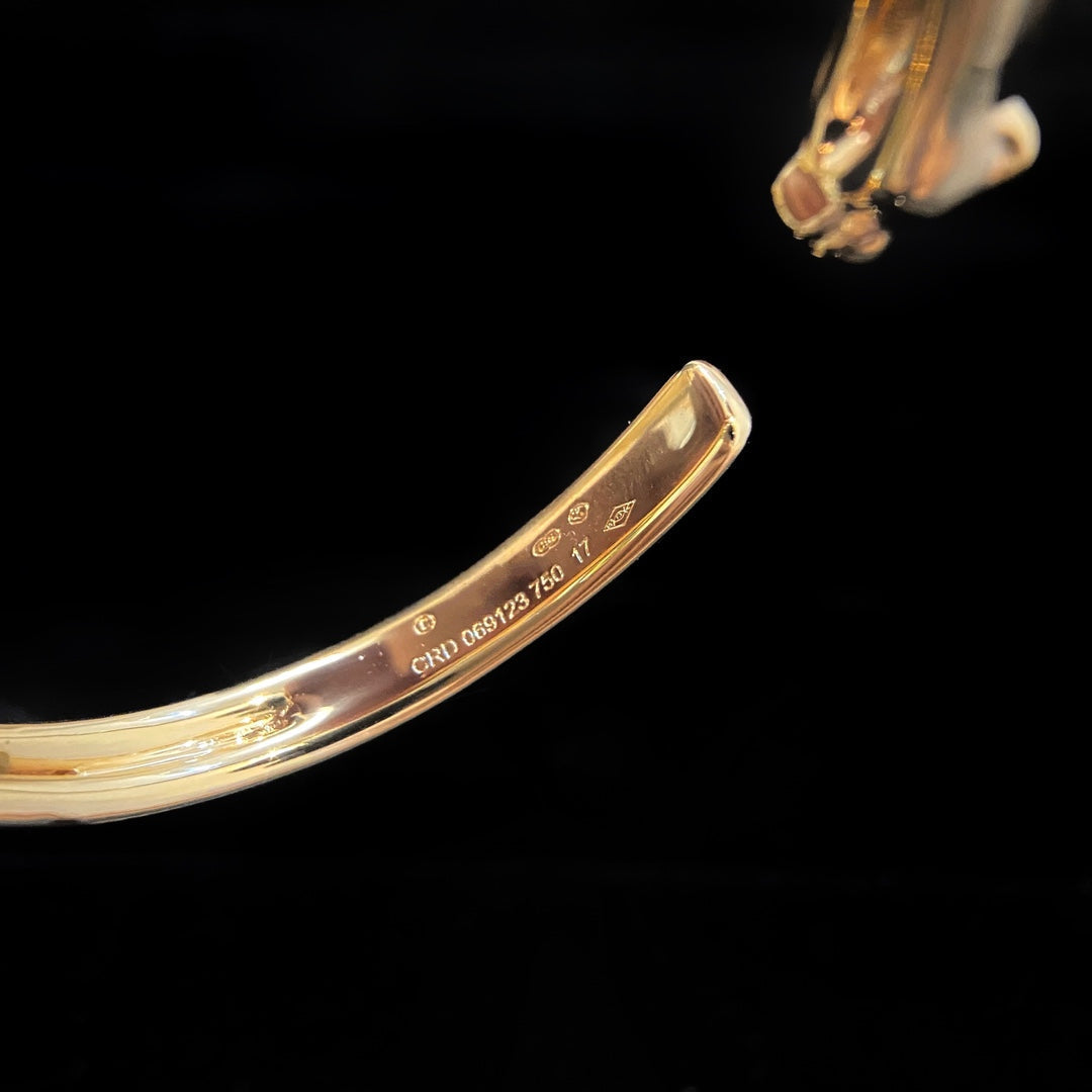 ¡®Star¡¯PANTHERE GOLD OPEN BRACELET