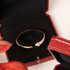 ¡®Star¡¯PANTHERE ROSE GOLD DIAMOND OPEN BRACELET