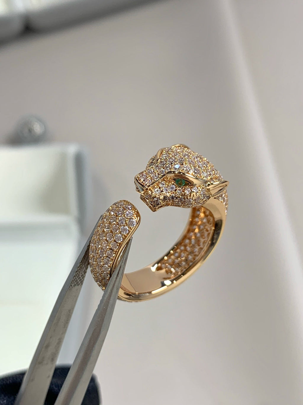 ¡®Star¡¯PANTHERE PINK GOLD DIAMOND RING