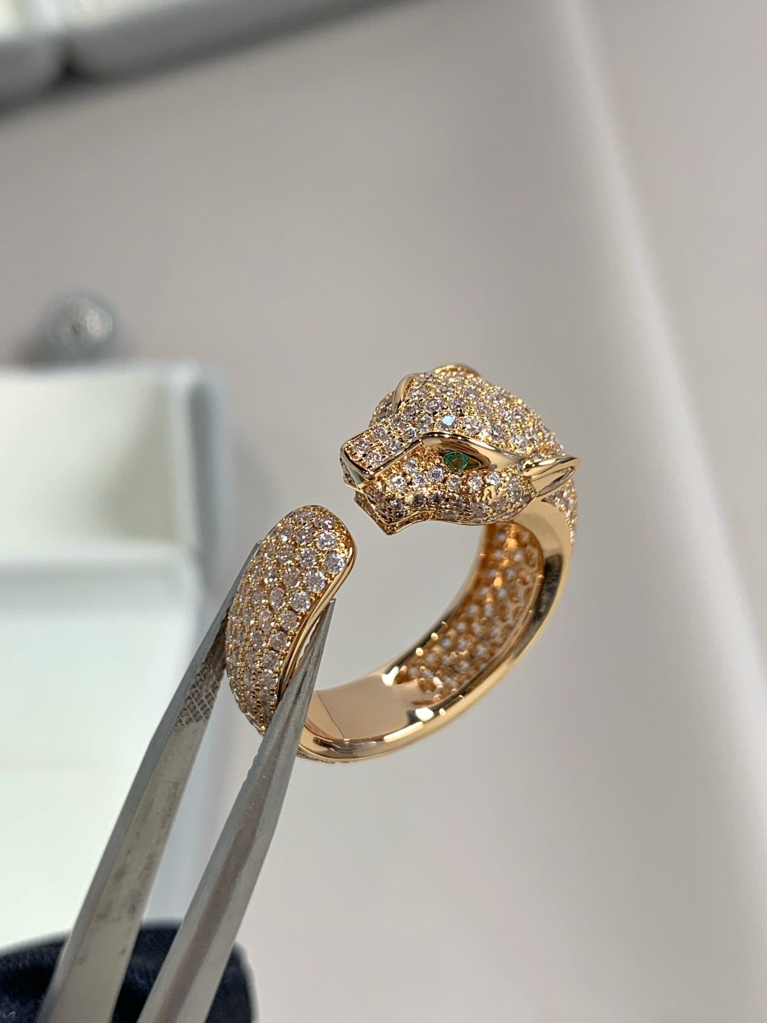 ¡®Star¡¯PANTHERE PINK GOLD DIAMOND RING