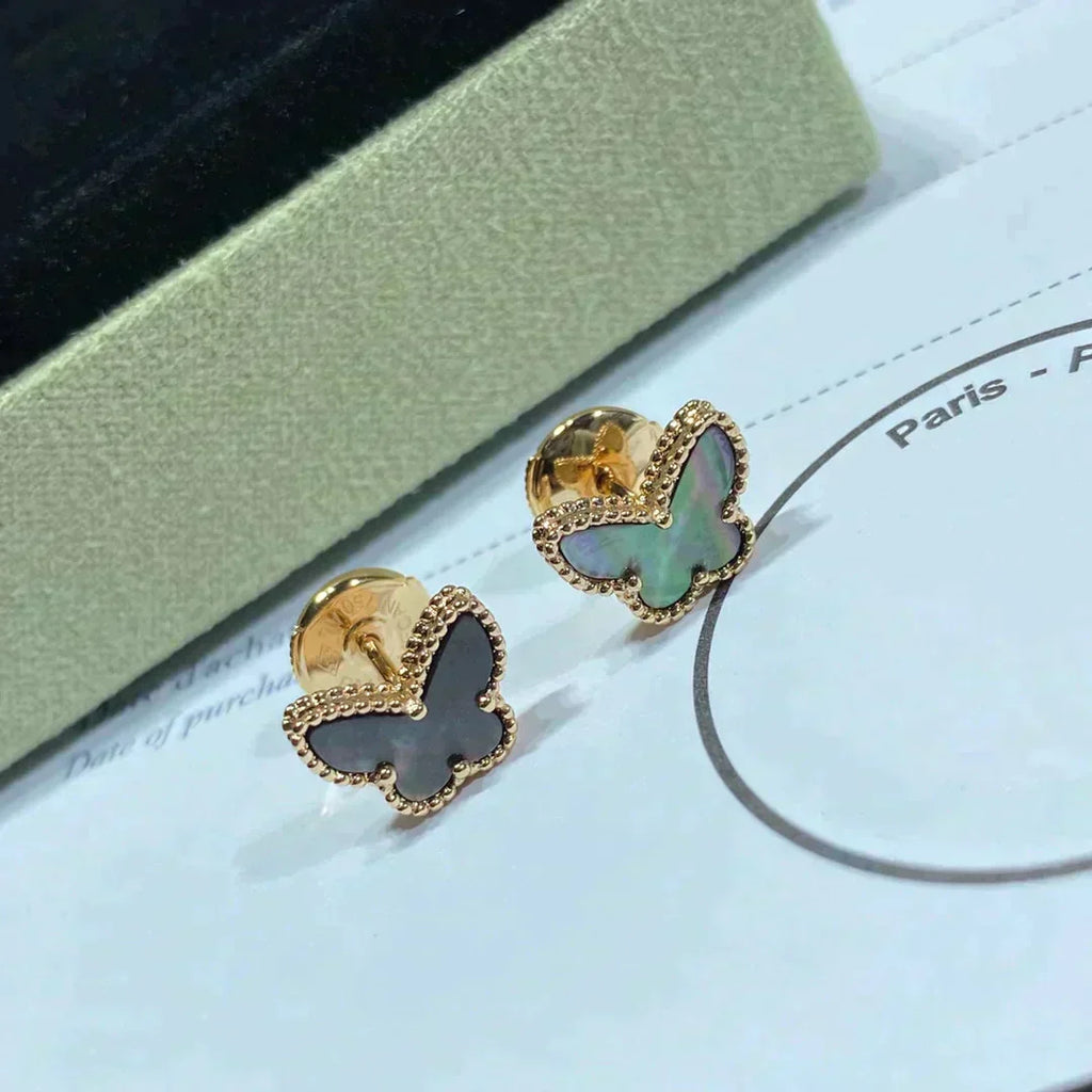 ¡®Star¡¯BUTTERFLY DARK MOP  EARRINGS