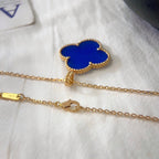 ¡®Star¡¯CLOVER 25MM NECKLACE TURQUOISE ROSE GOLD