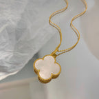 ¡®Star¡¯CLOVER 25MM MOP LARGE PENDANT NECKLACE
