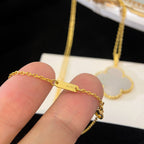 ¡®Star¡¯CLOVER 25MM MOP LARGE PENDANT NECKLACE