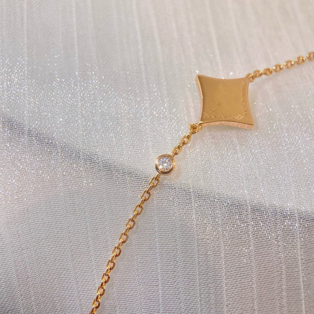 ¡®Star¡¯COLOR STAR PINK GOLD DIAMOND BRACELET