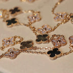 ¡®Star¡¯CLOVER 20 MOTIFS DARK MOP DIAMOND  NECKLACE