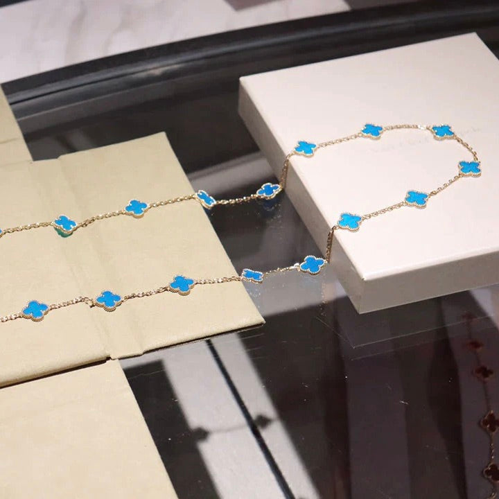 ¡®Star¡¯CLOVER 20 MOTIFS TURQUOISE GOLD