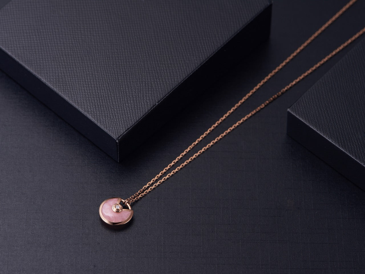 ¡®Star¡¯AMULETTE ROSE GOLD PINK MOP NECKLACE