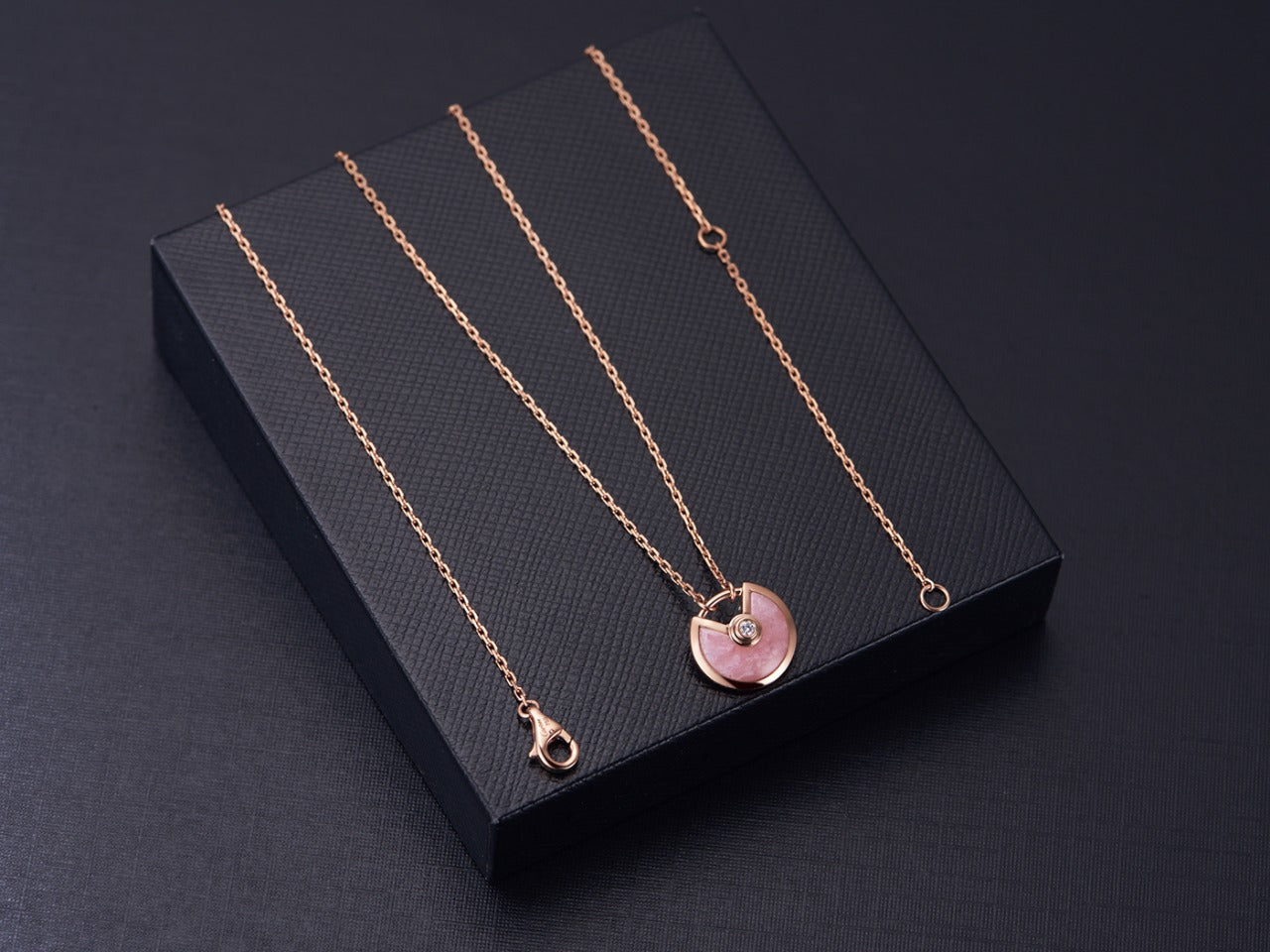 ¡®Star¡¯AMULETTE ROSE GOLD PINK MOP NECKLACE